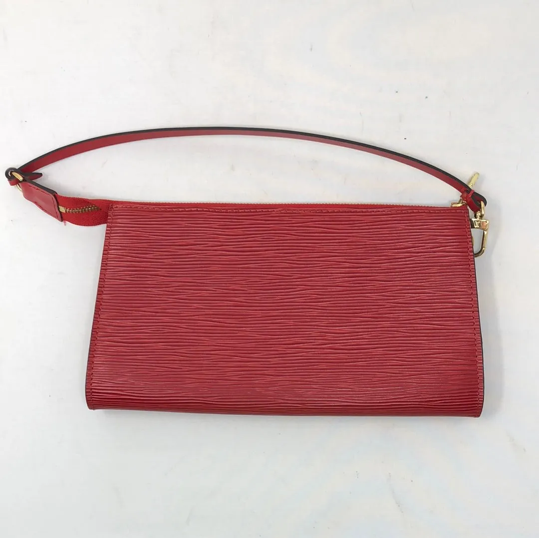 Vintage: Louis Vuitton Red Epi Leather Pochette