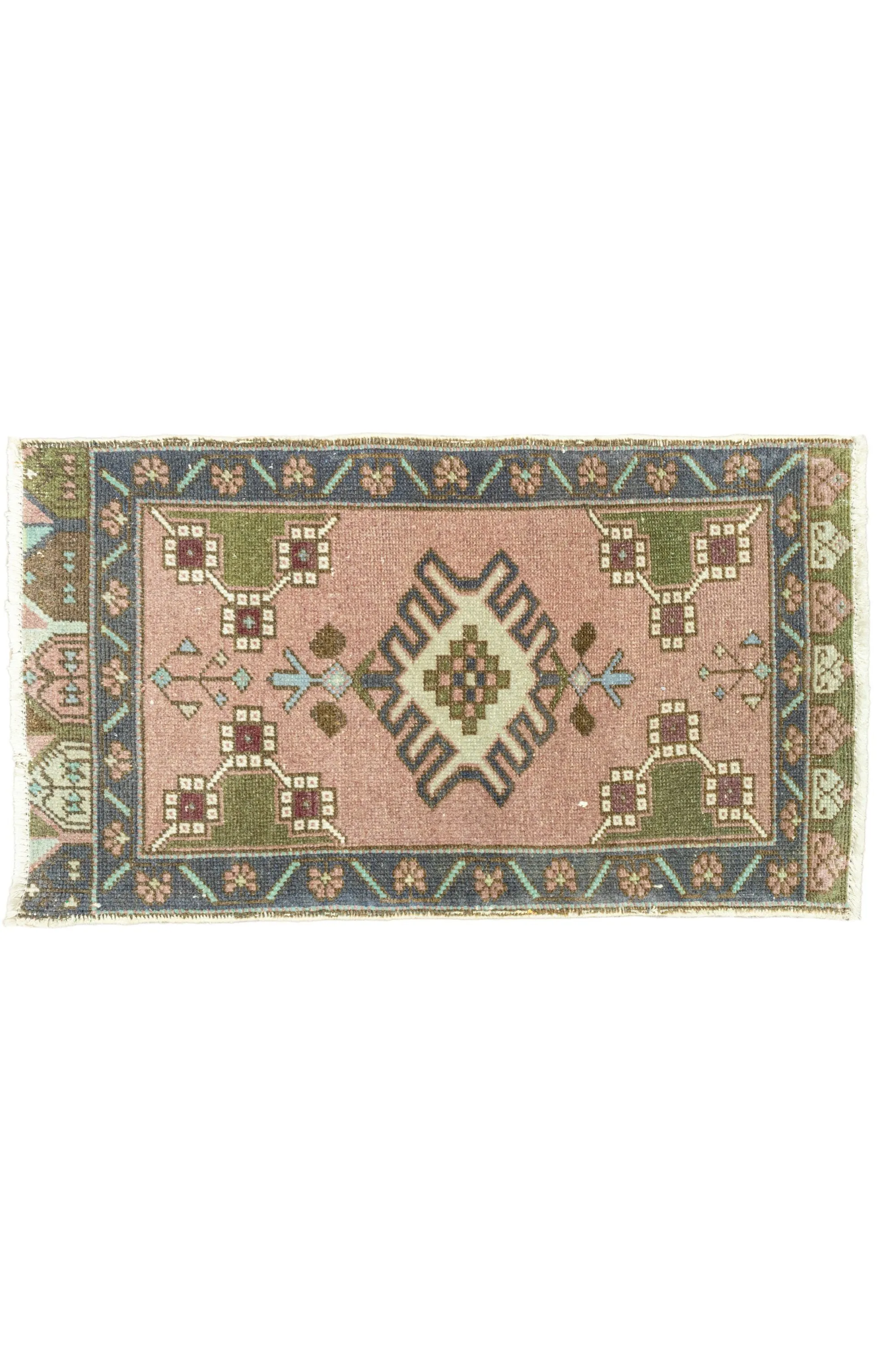 Vintage Turkish Mini Rug No. 681 | 1'8 x 2'11
