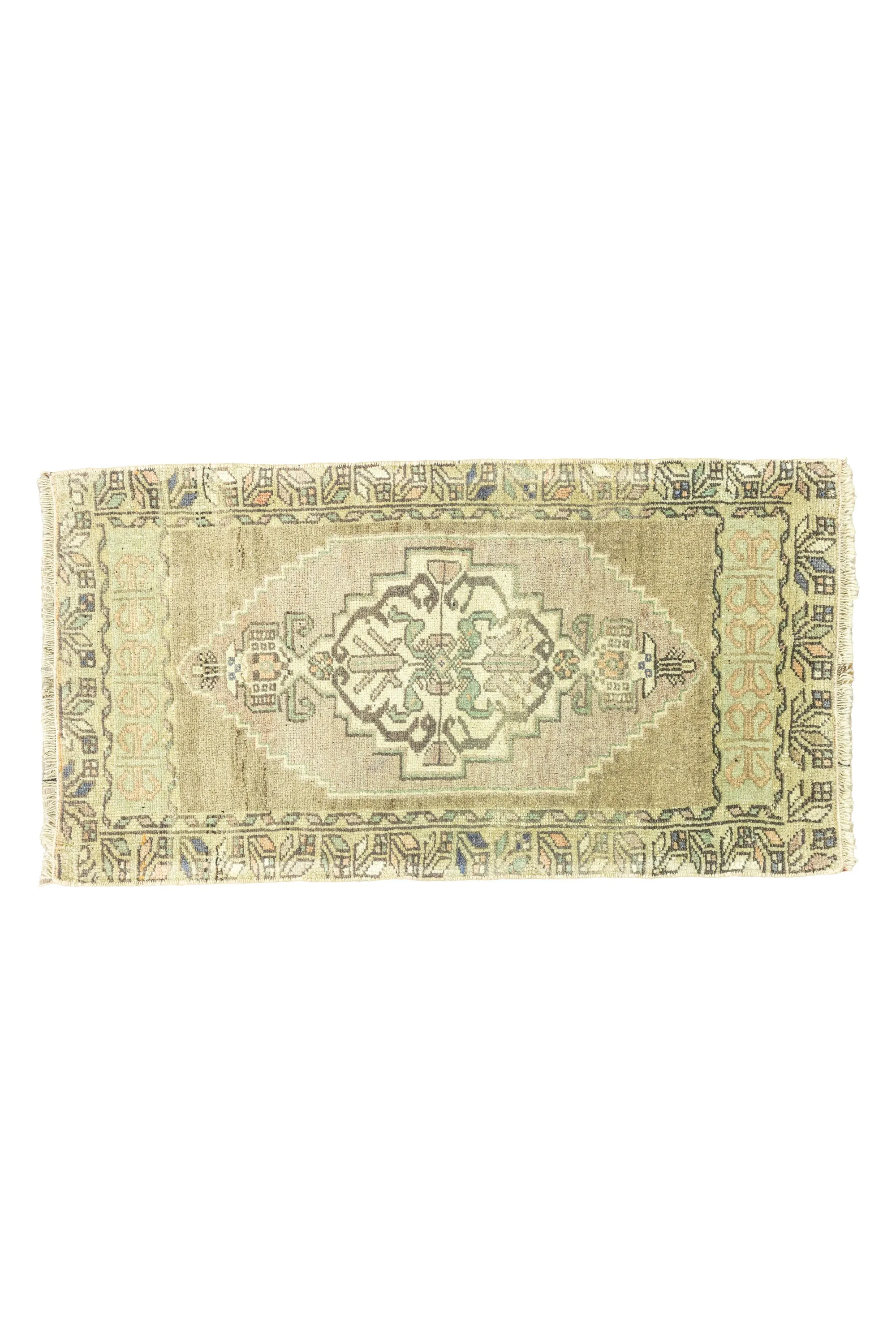 Vintage Turkish Mini Rug No. 693 | 1'11 x 3'7