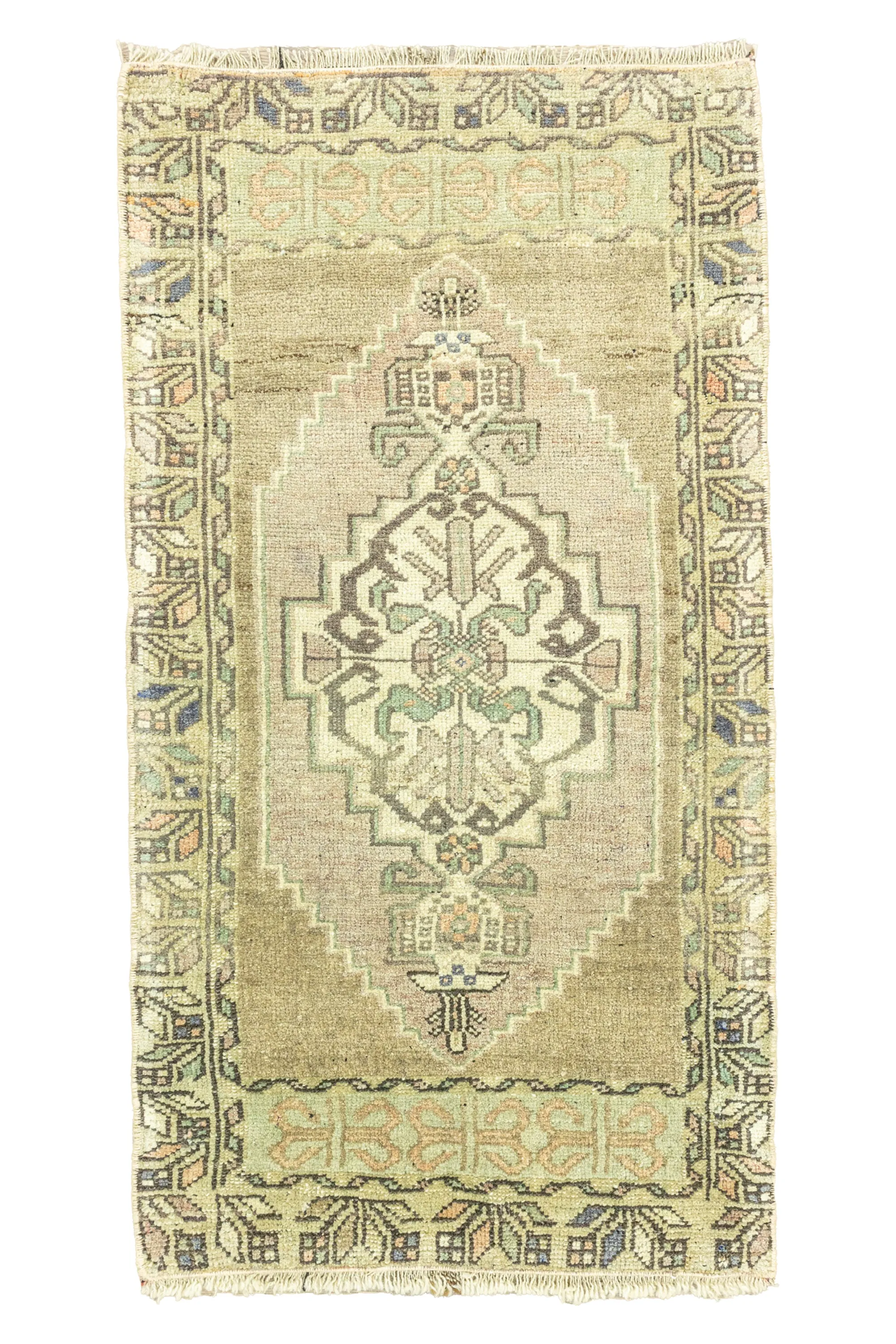 Vintage Turkish Mini Rug No. 693 | 1'11 x 3'7