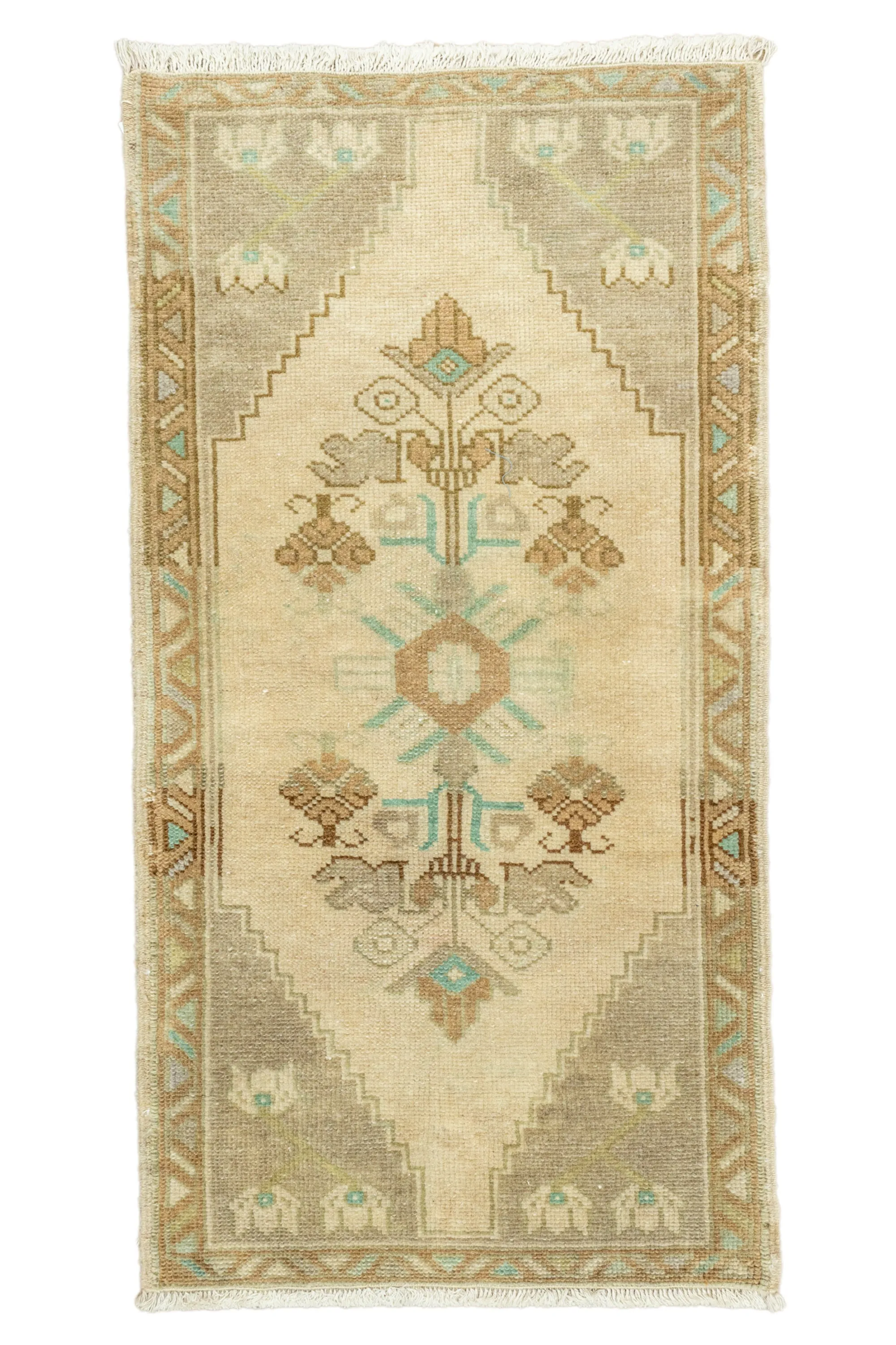 Vintage Turkish Mini Rug No. 695 | 1'8 x 3'1