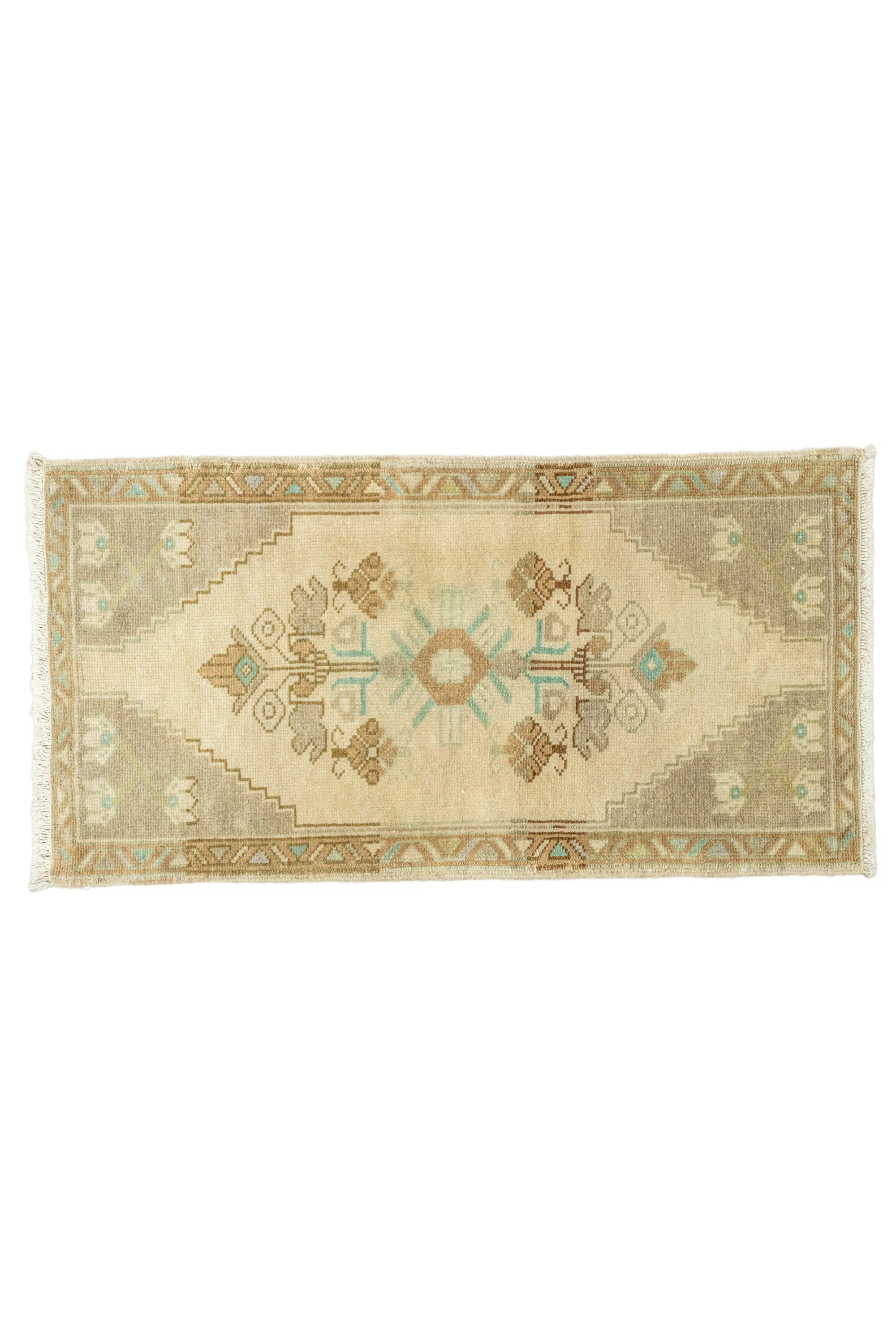 Vintage Turkish Mini Rug No. 695 | 1'8 x 3'1