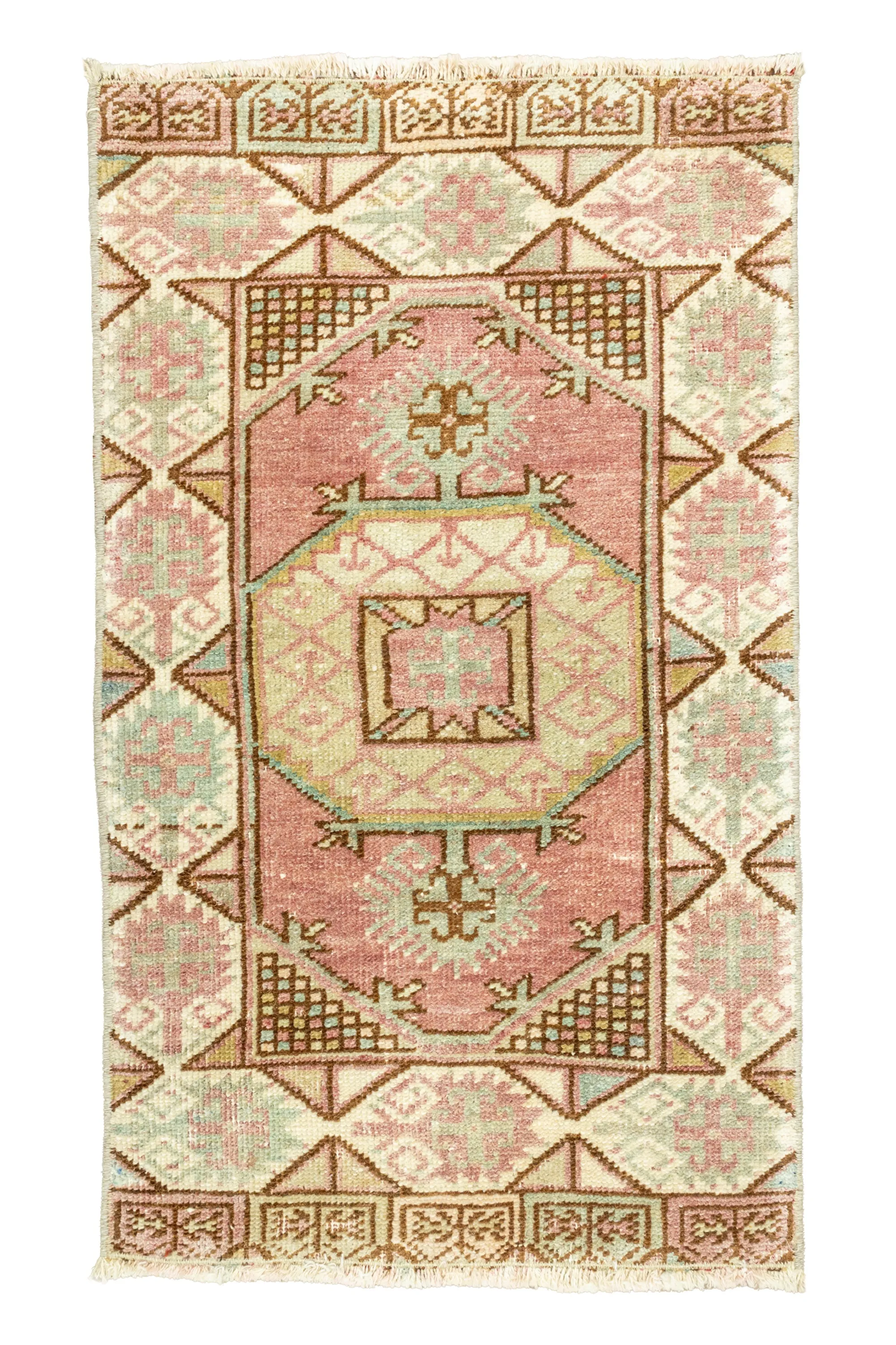 Vintage Turkish Mini Rug No. 704 | 1'9 x 2'11