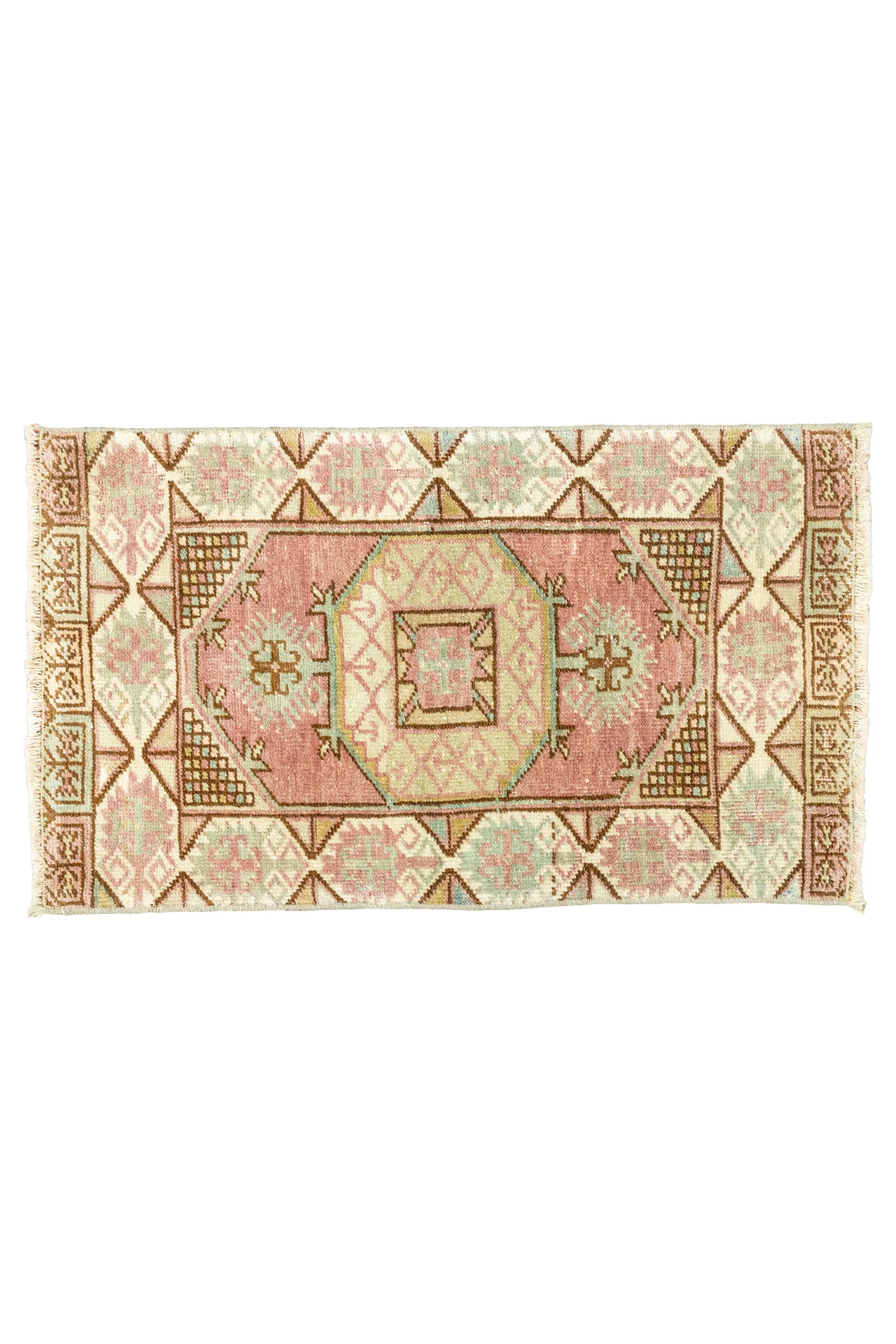 Vintage Turkish Mini Rug No. 704 | 1'9 x 2'11