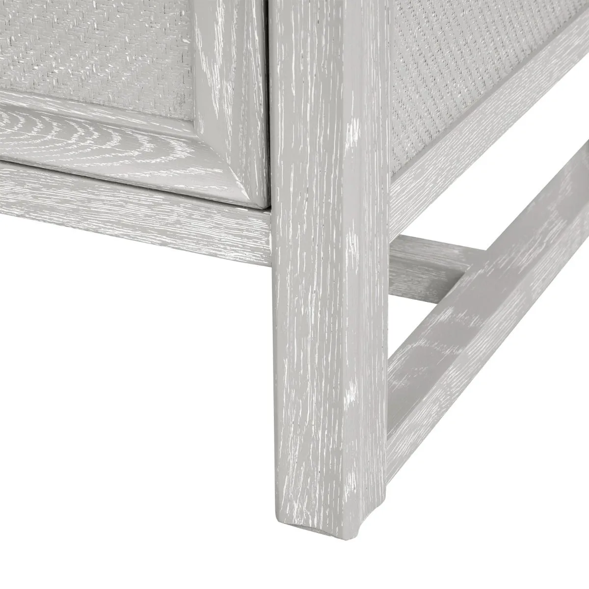 Vivian 2-Drawer Side Table / Soft Gray