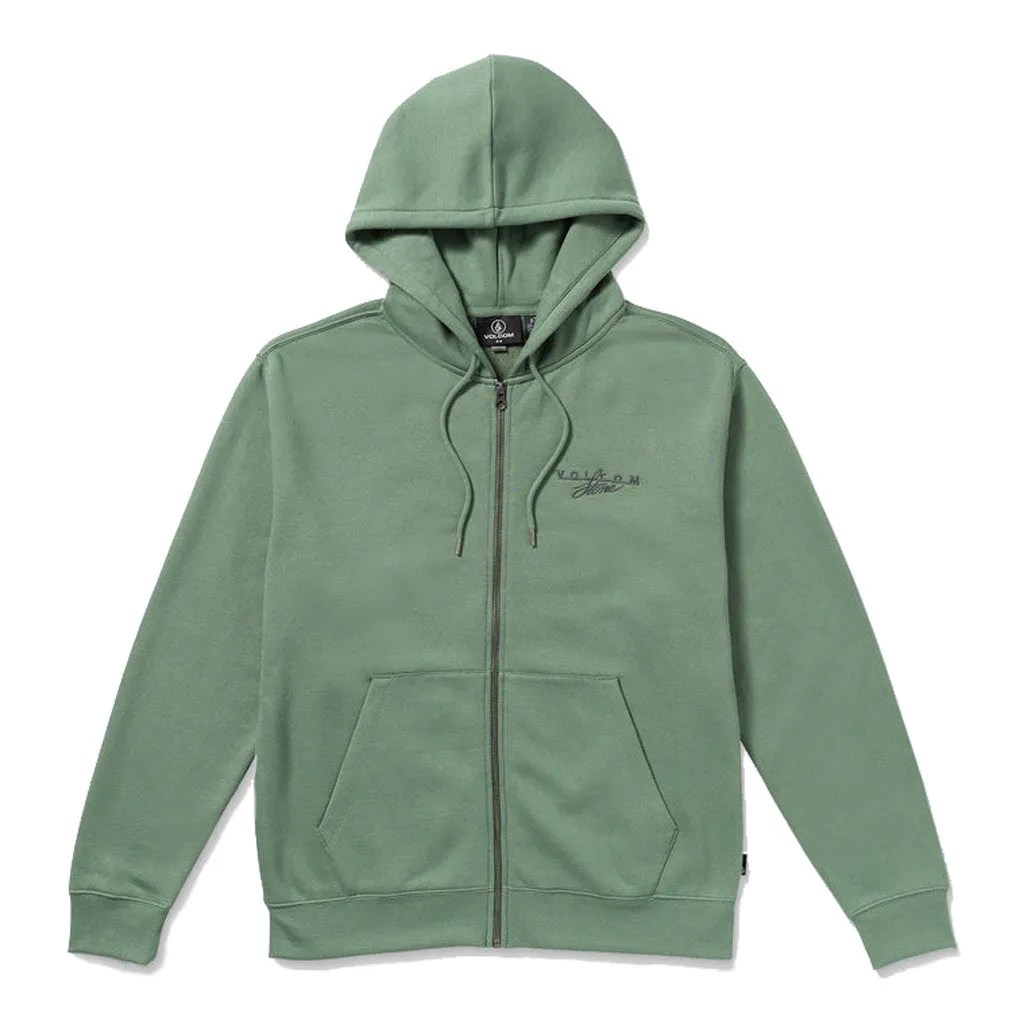 VOLCOM CALMSTONE ZIP - LIGHT OLIVE