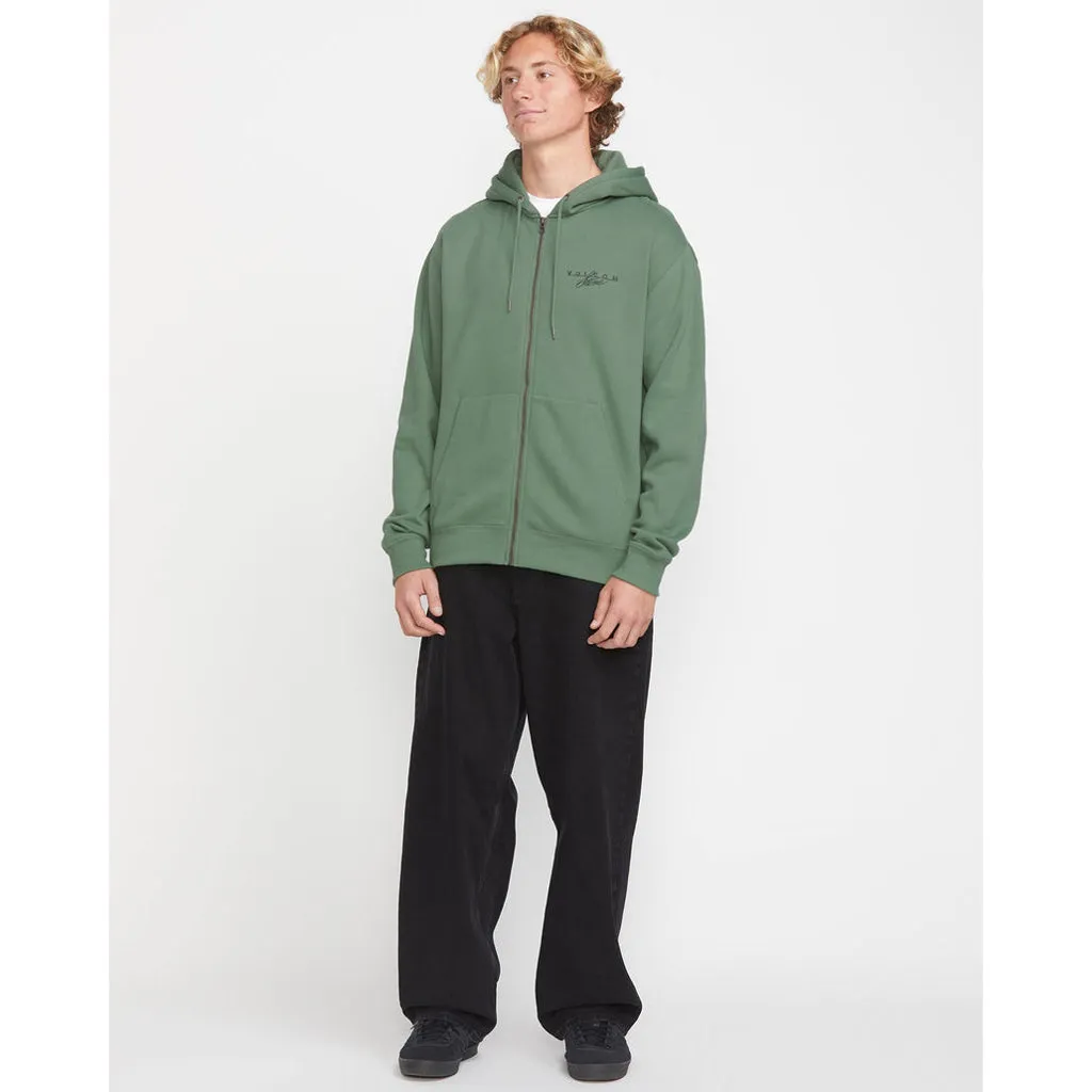 VOLCOM CALMSTONE ZIP - LIGHT OLIVE