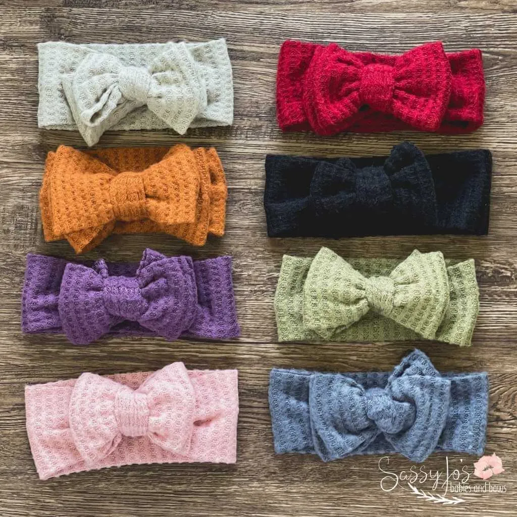 Waffle Knit Headbands