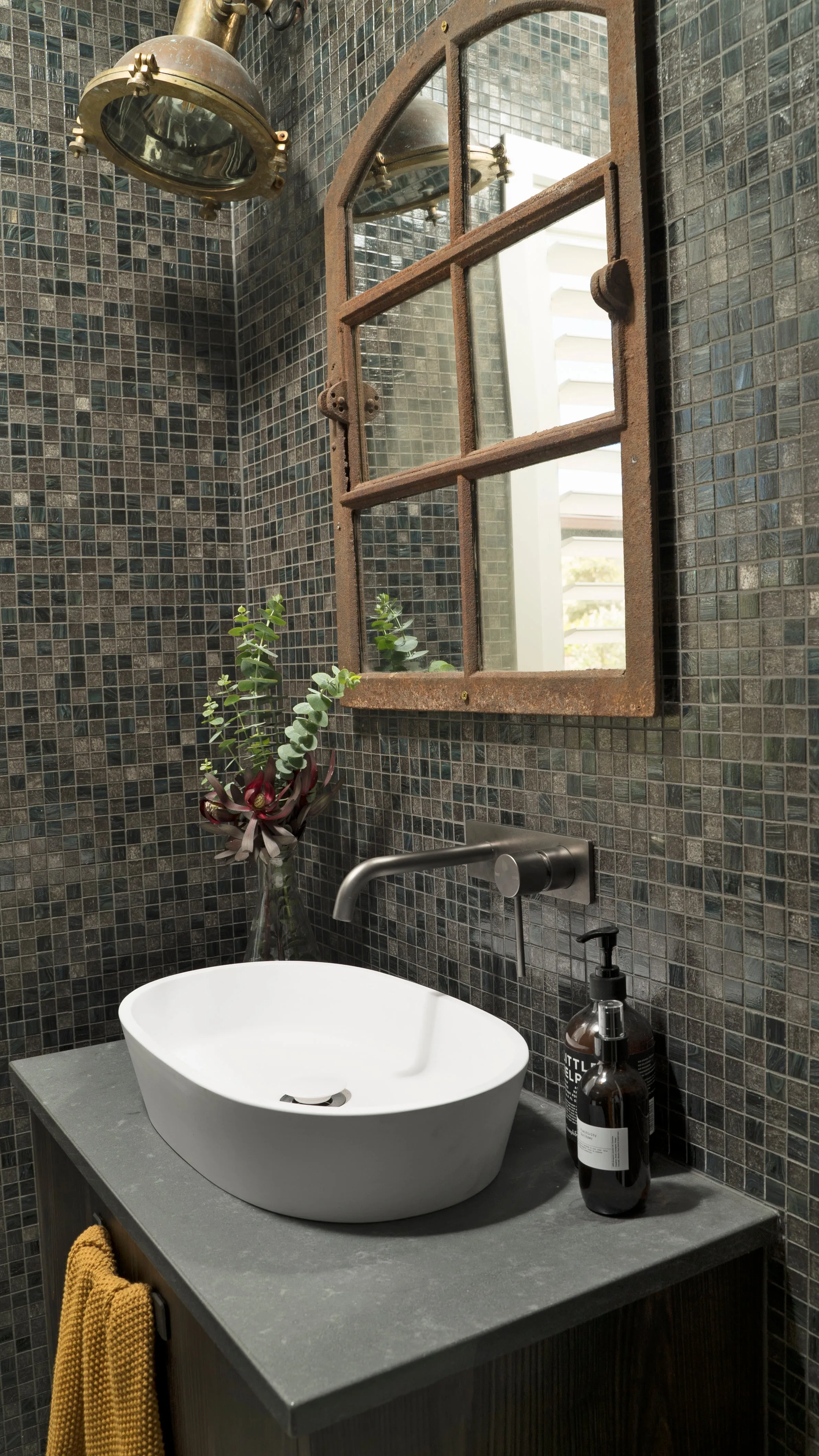 Wall Spout & Mixer - Brushed Gunmetal - CLAS12