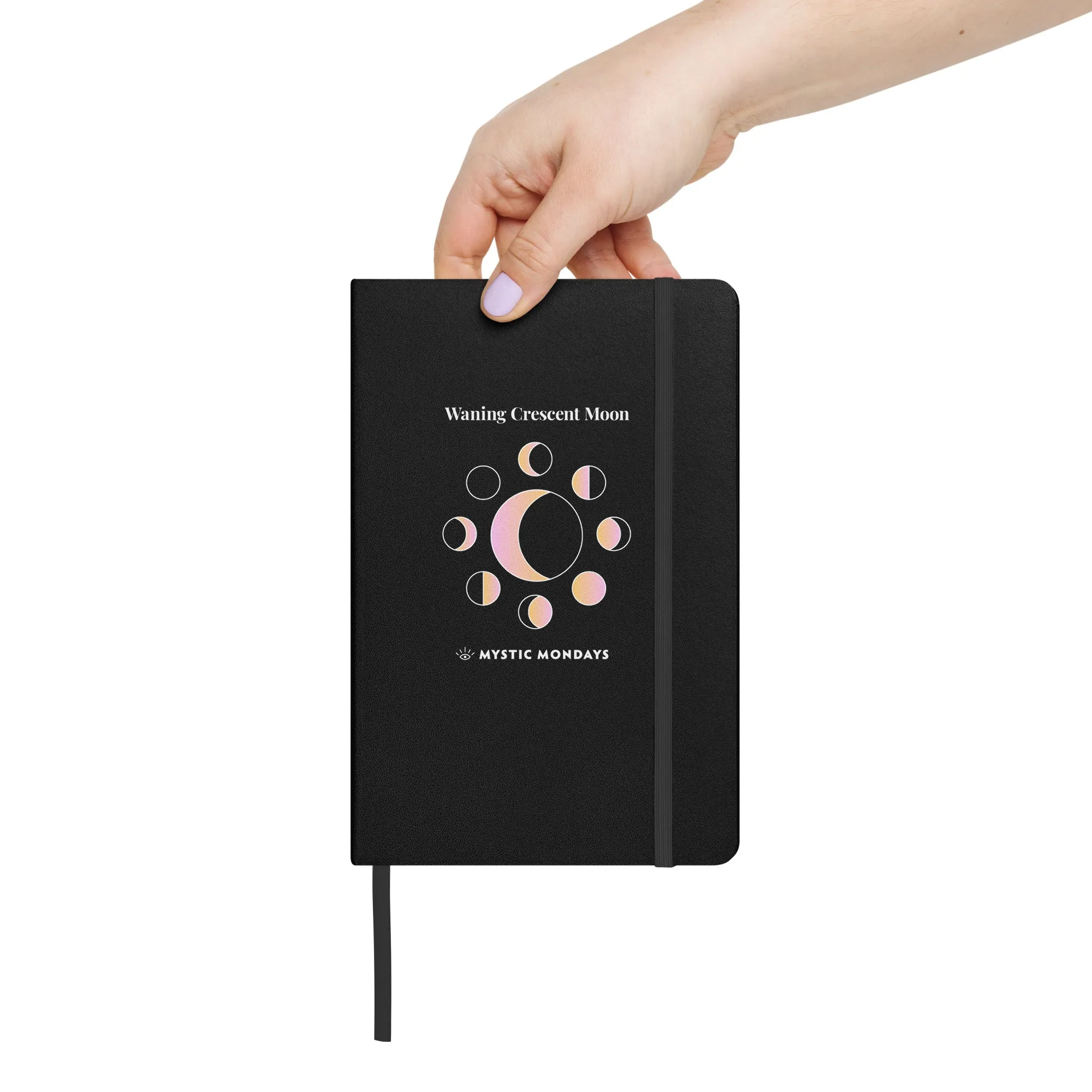 Waning Crescent Moon Hardcover Journal
