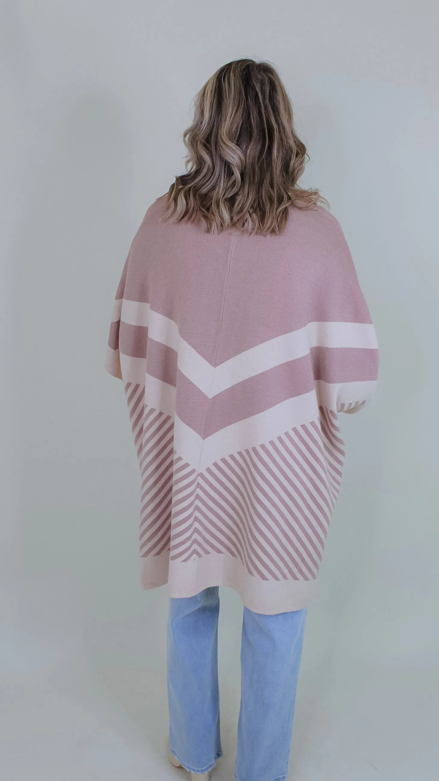 Warming Up Taupe Poncho