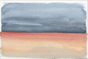 Watercolor Original:  Water Sky Series (small)