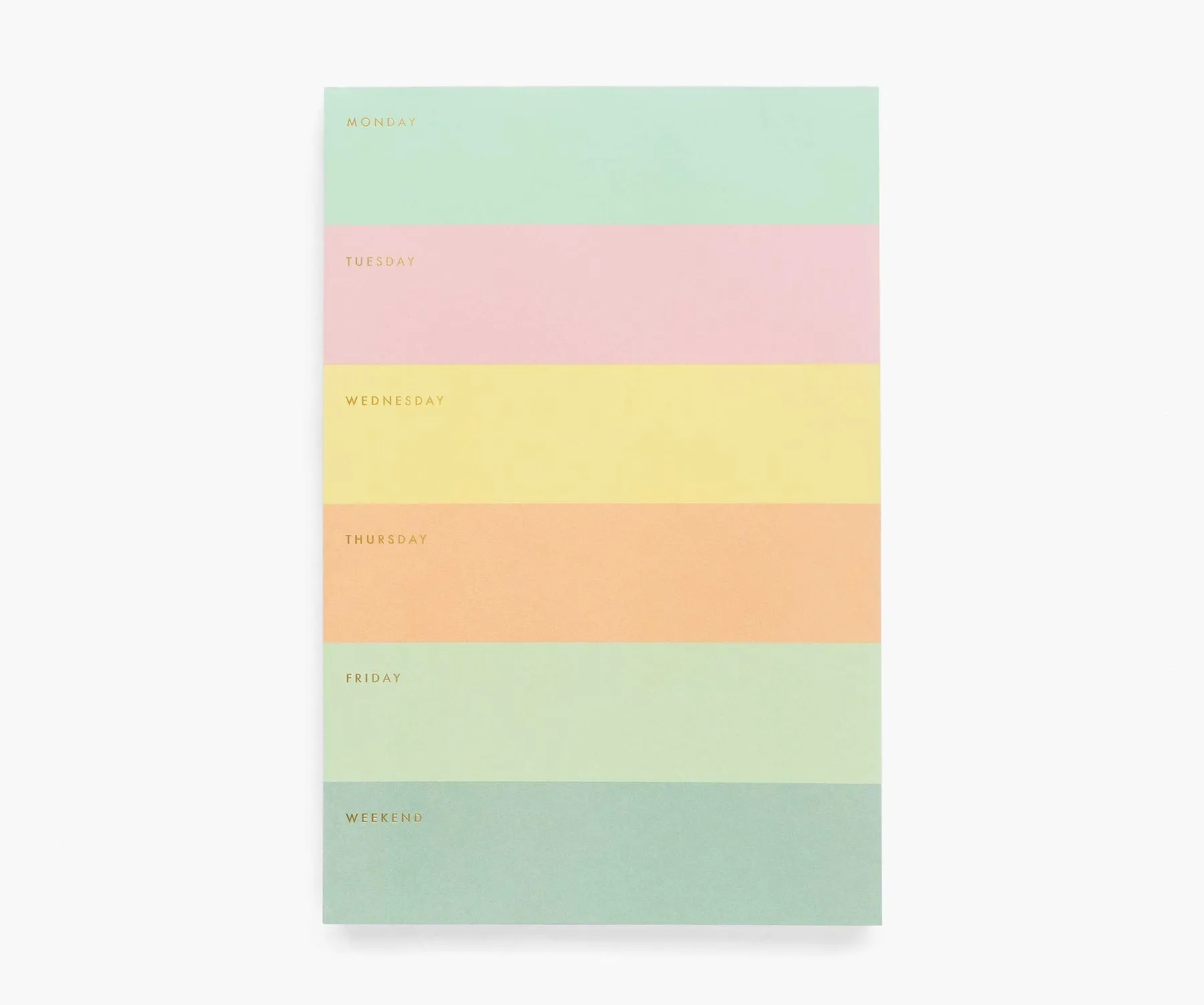 Weekly Memo Notepad | Colorblock