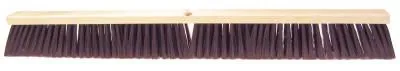 Weiler® Garage Brooms, 36 in Hardwood Block, 3 1/4 in Trim L, Maroon Polypropylene Fill, 42149