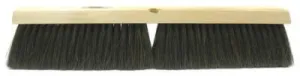 Weiler® Horsehair/Polypropylene Blend Fine Sweep Brush, 18 in Hardwd, 3 in Trim, 42013