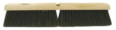 Weiler® Horsehair/Polystyrene/Polypropylene Medium Sweep Brushes, 24 in, 3 in Trim L, BK, 70068