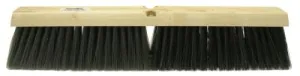 Weiler® Vortec Pro Medium Sweeping Brush, 18 in, 3 in Trim L, Grey Border/Black Center, 25234