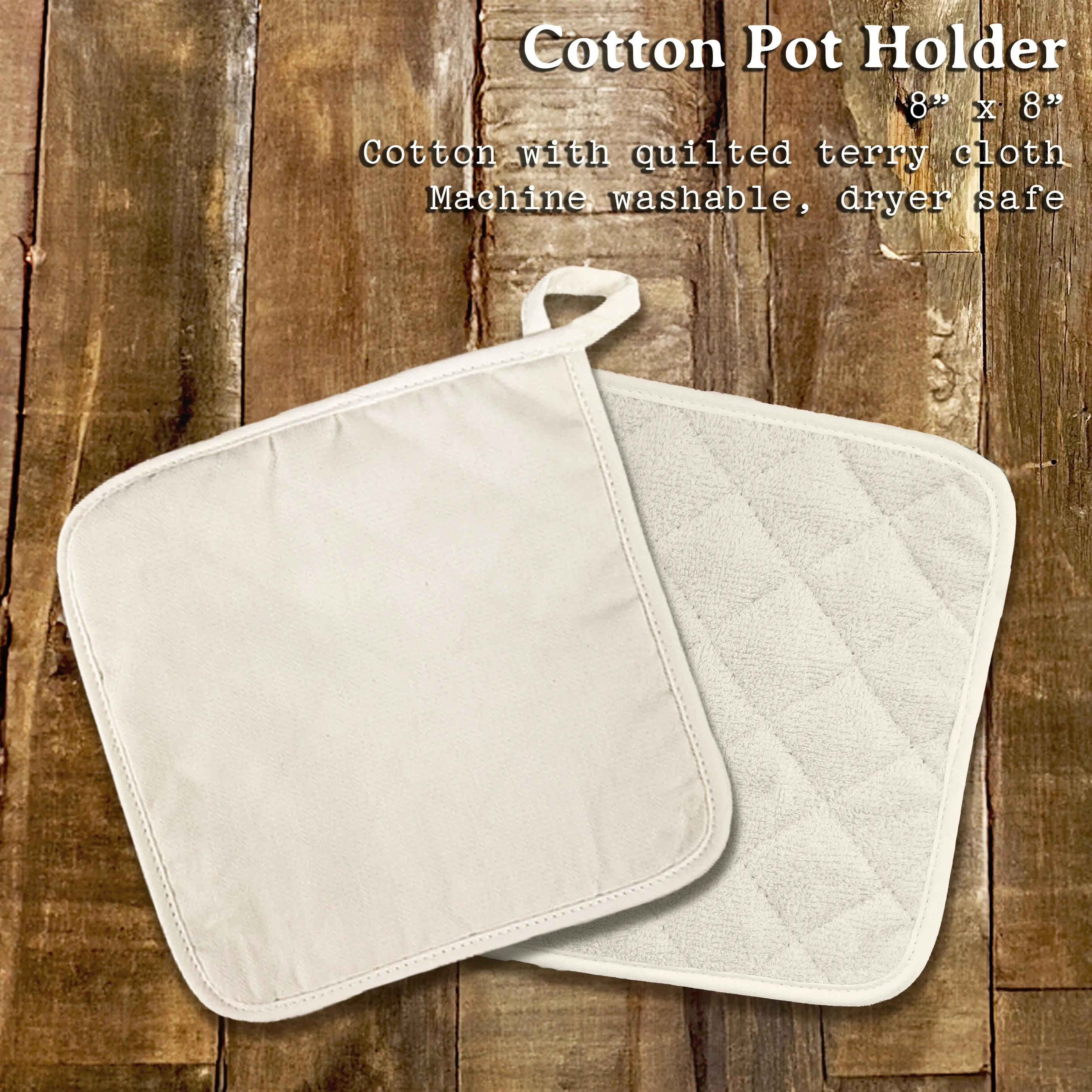 Western Zip Code w/ City State - Cotton Pot Holder