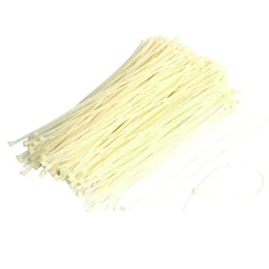 White Natural Cable Ties - 100 Pack (3.6mm x 150mm)