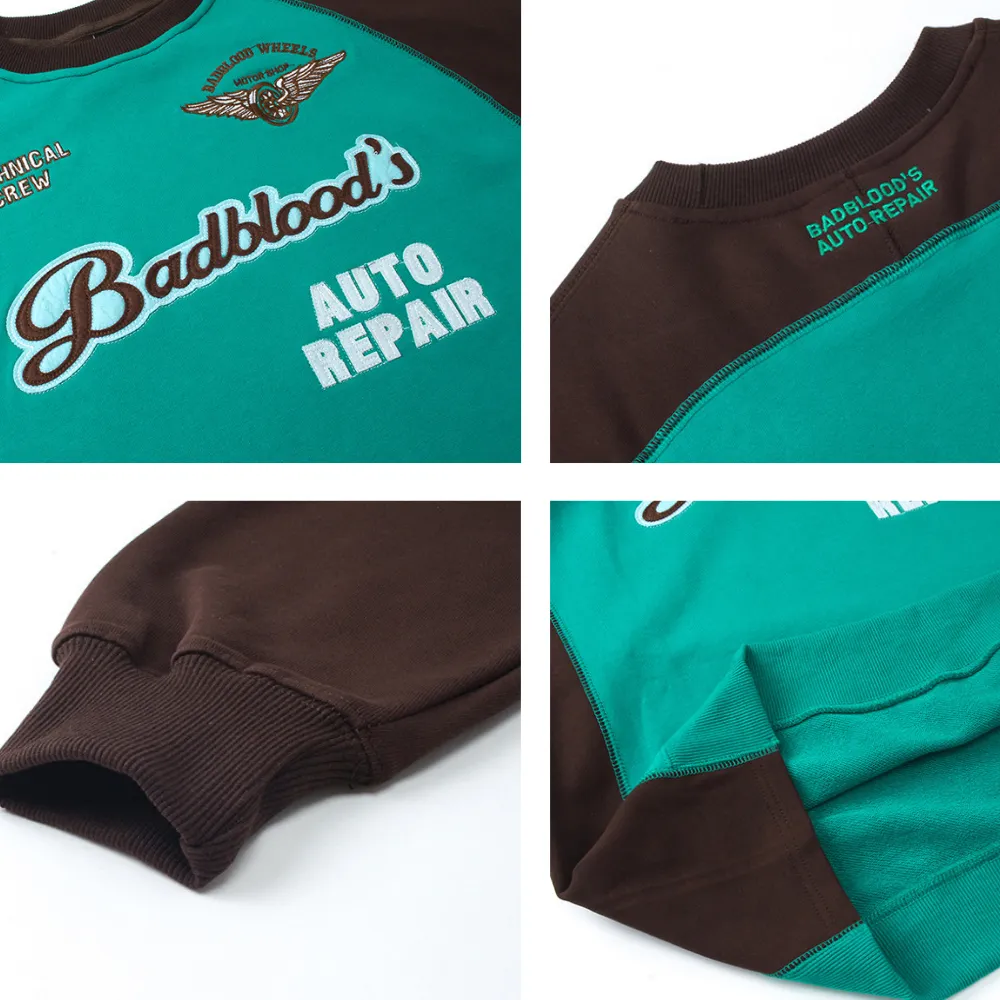 Women's Colorblock Round Neck Sweatshirt