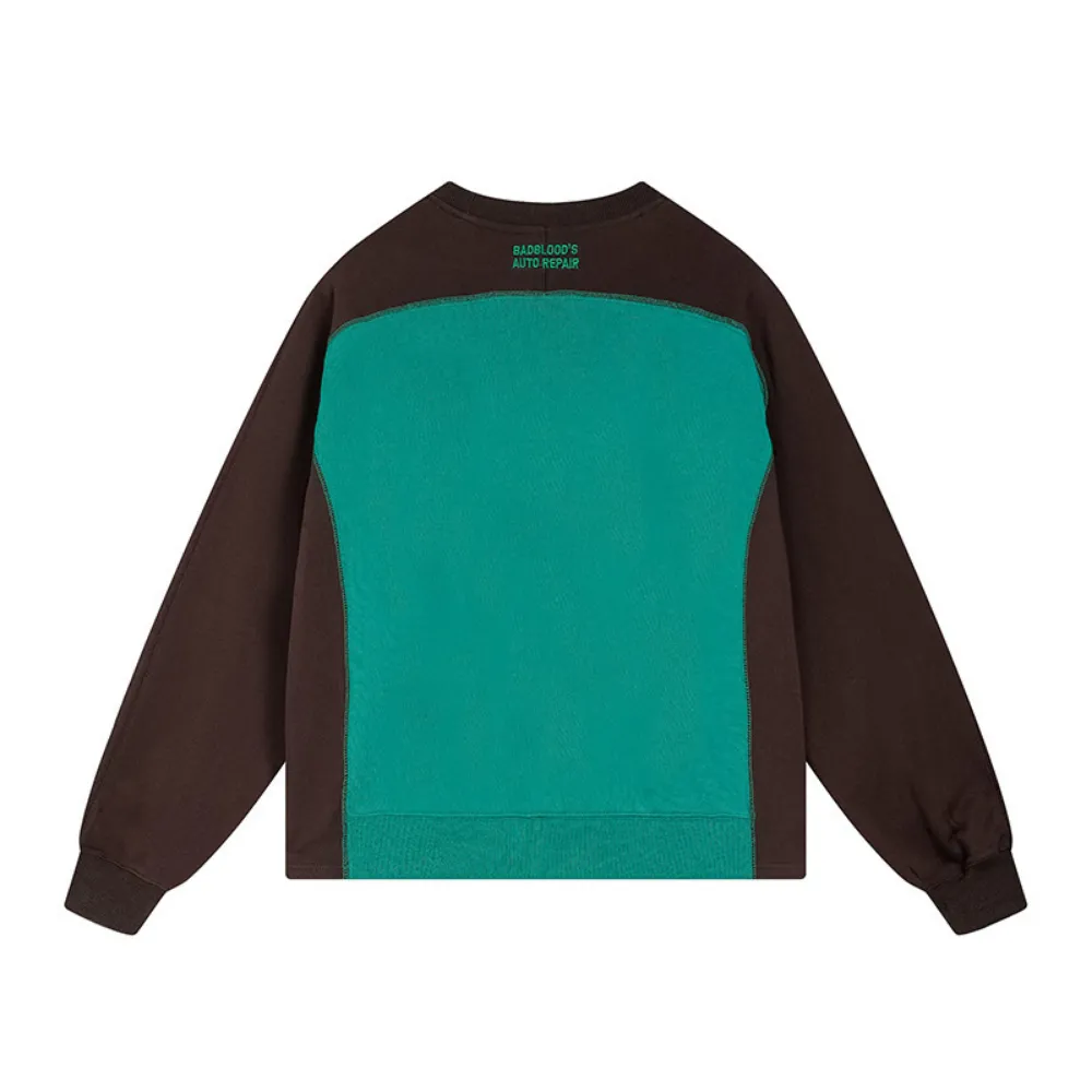 Women's Colorblock Round Neck Sweatshirt