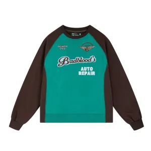 Women's Colorblock Round Neck Sweatshirt