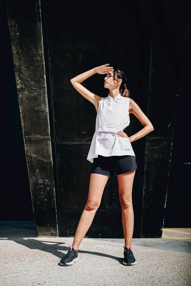 Women's Running Shorts - KIPRUN Run 100 Black