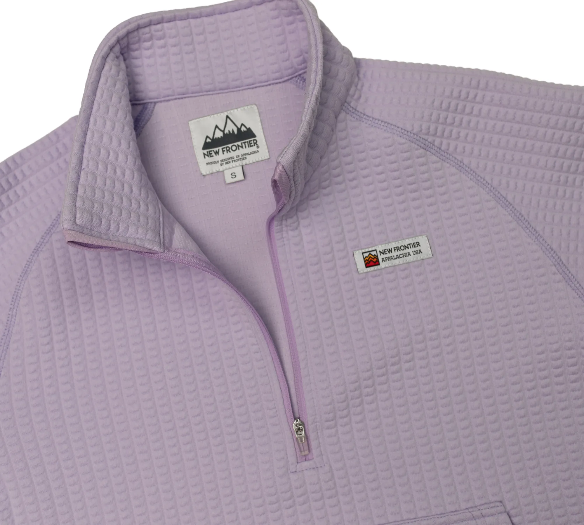 Women's Waffle 1/2 Zip (Lilac)