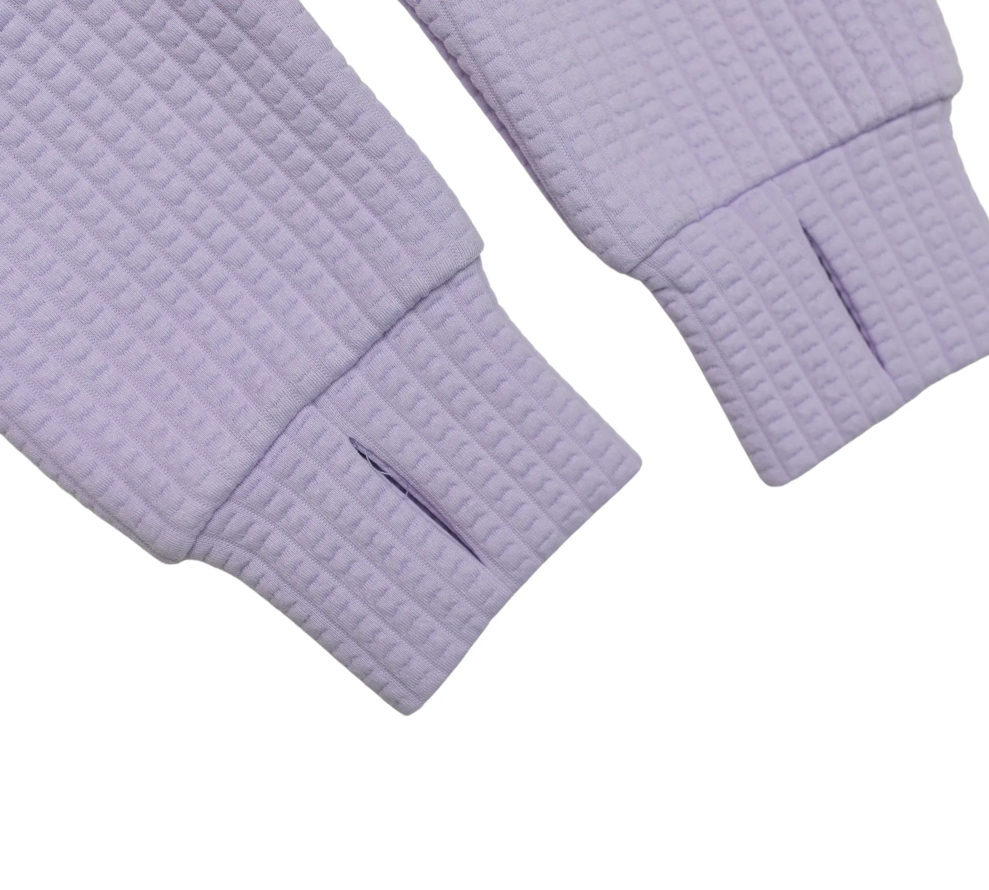Women's Waffle 1/2 Zip (Lilac)