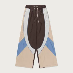 WOMENS WIDE LEG COLORBLOCK PANT