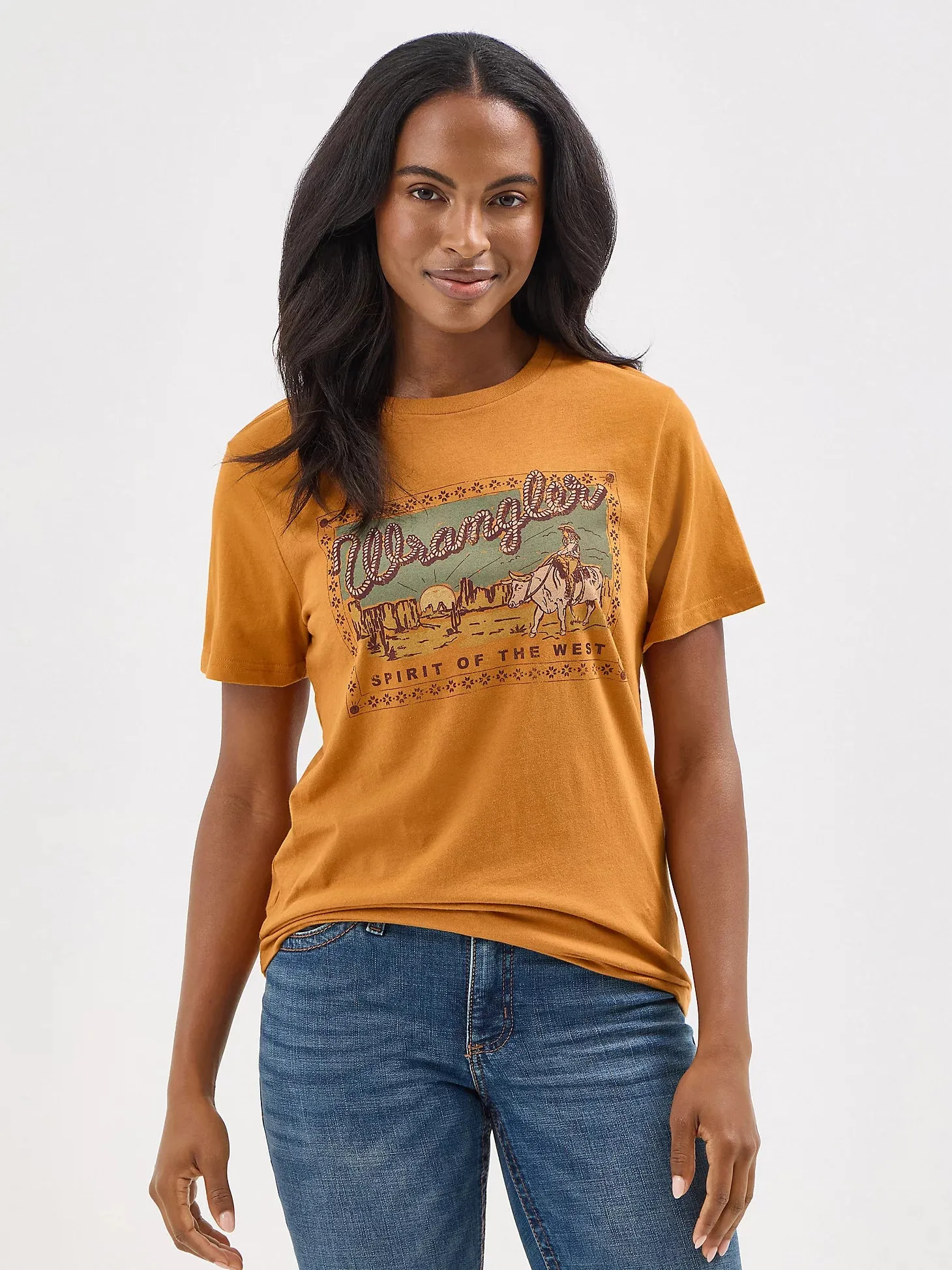 Women's Wrangler Southwestern Graphic T-shirt - Grounded Brown