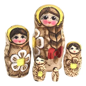 Wooden Russian Dolls 4” Tall