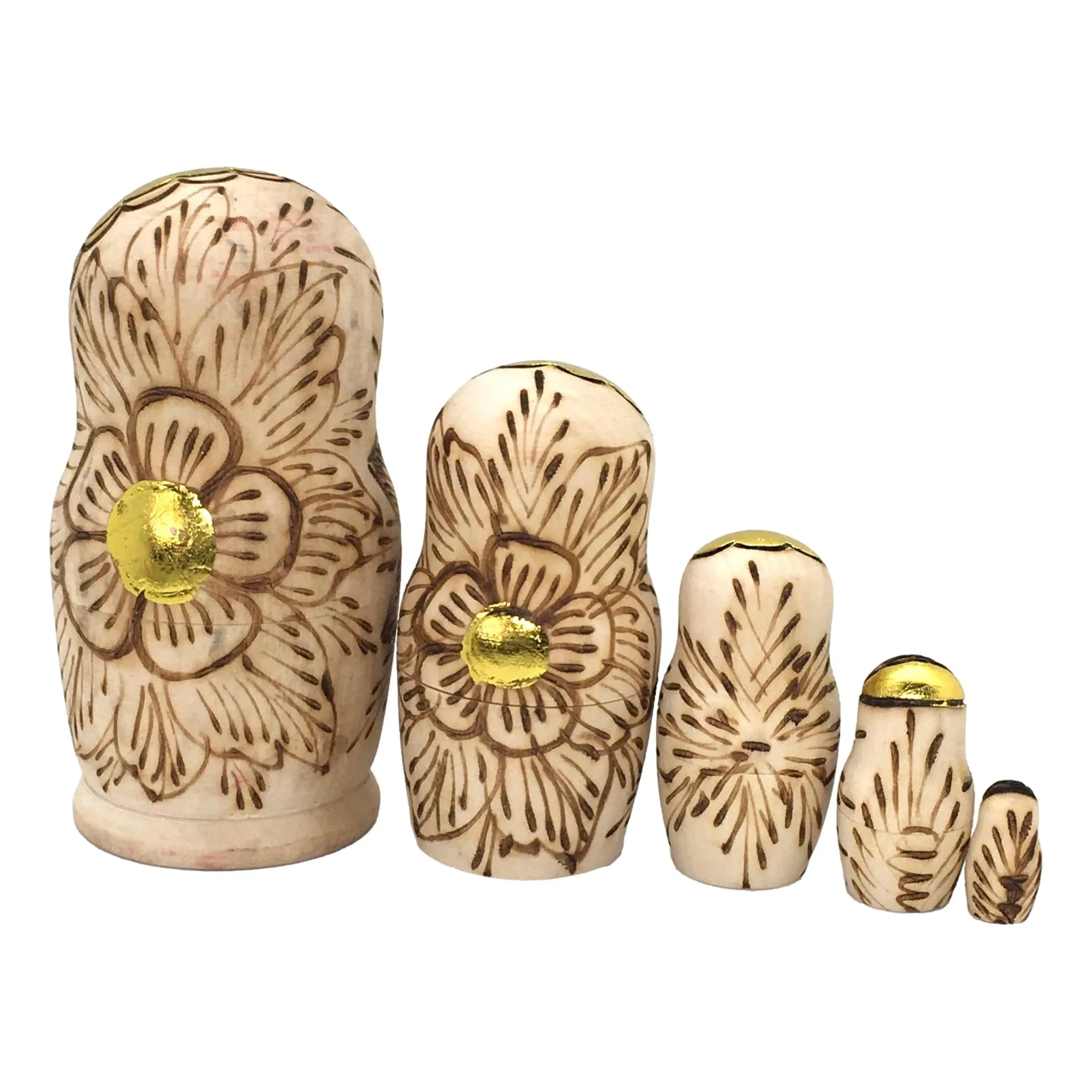 Wooden Russian Dolls 4” Tall