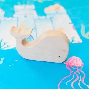 Wooden Whale Figure