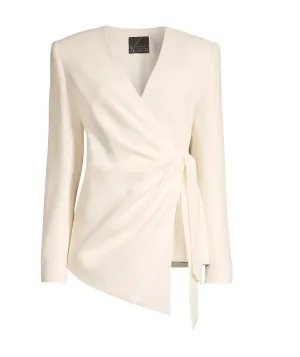 Wrap Blazer - Cream