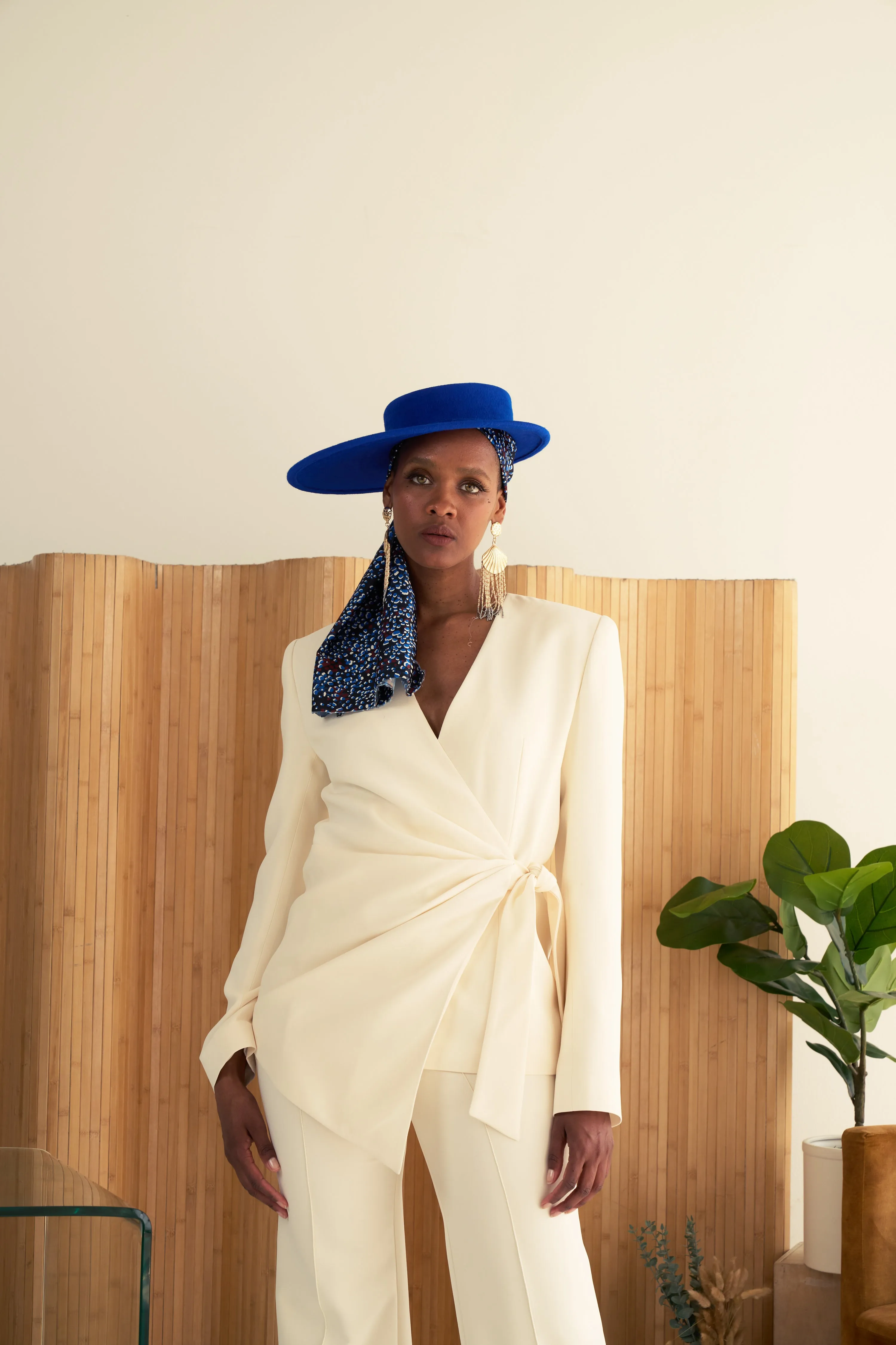 Wrap Blazer - Cream