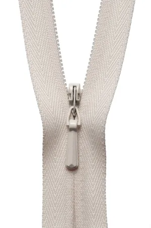 YKK Concealed / Invisible Zip - 20cm / 8'' - Mushroom 031