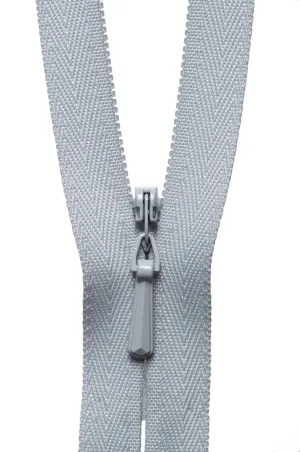 YKK Concealed / Invisible Zip - 23cm / 9'' - Silver 336