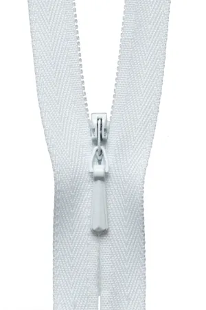 YKK Concealed / Invisible Zip - 41cm / 16'' - White 501
