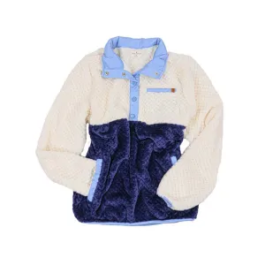 Youth Colorblock Quarter Snap in Navy