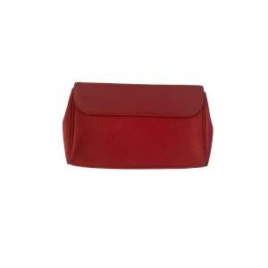 YSL Red Leather Clutch