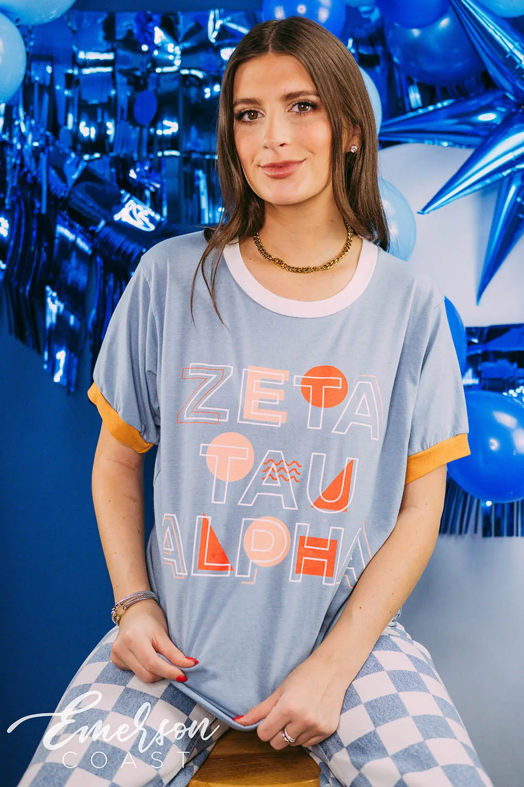 Zeta Tau Alpha Recruitment Abstract Ringer Tee