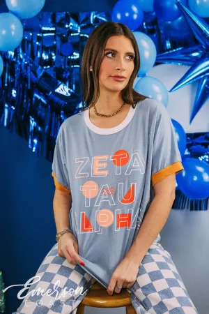 Zeta Tau Alpha Recruitment Abstract Ringer Tee