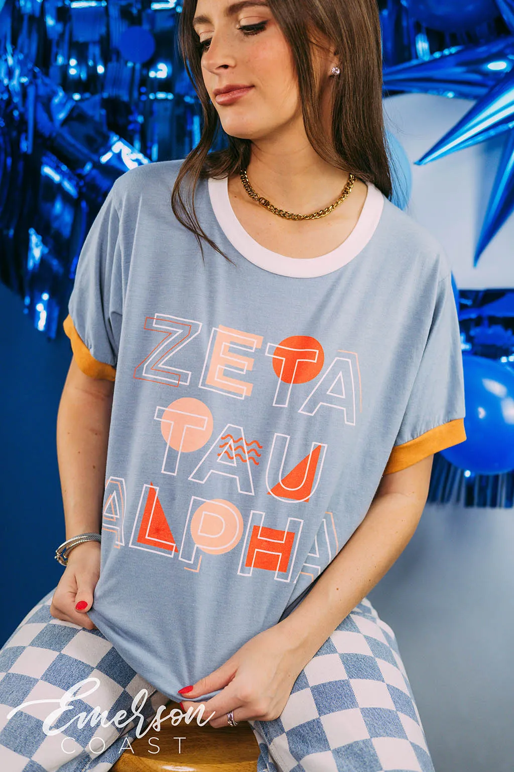 Zeta Tau Alpha Recruitment Abstract Ringer Tee