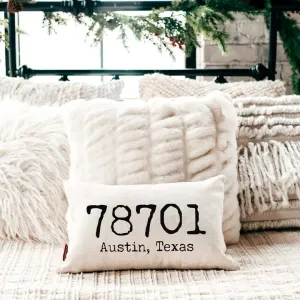 Zip Code Pillow
