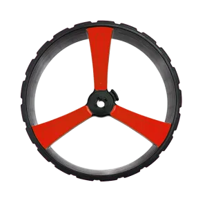 ZIP X3 REAR WHEEL 15MM AXLE - BLACK RIGHT